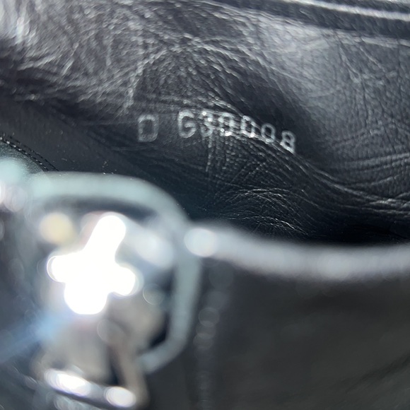 Lambskin CC Platform Cap Toe Chain Ankle Boots 40 Black - Picture 6 of 7